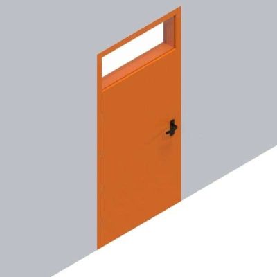 Single With Transom Door