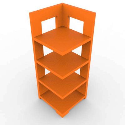 Corner Bookshelf