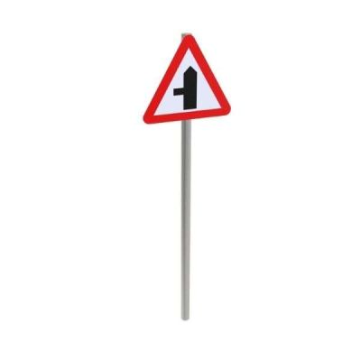 Side Road Ahead Post Mounted Sign