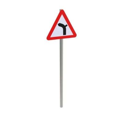 Junction Outside A Bend Post Mounted Sign -Left