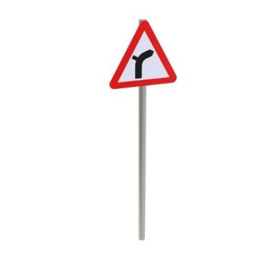 Junction Outside A Bend Post Mounted Sign- Right