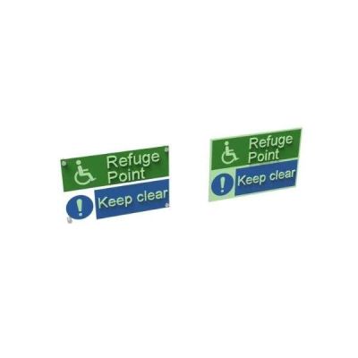 Refuge Point Keep Clear Sign