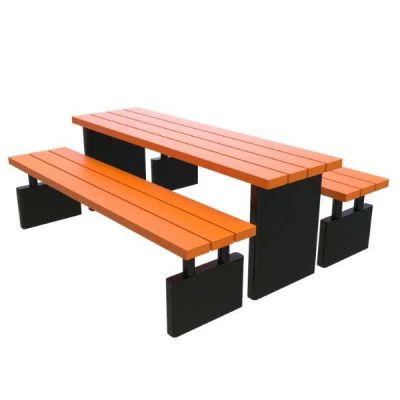 Park Bench with Table
