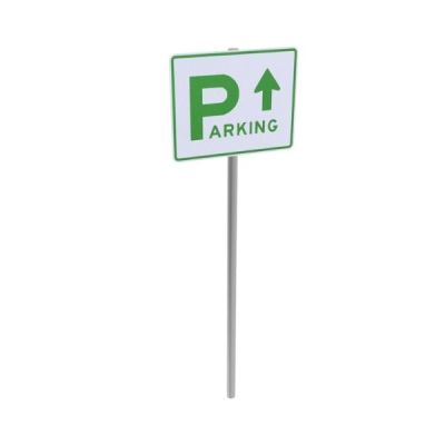 Parking Area Post Mounted Sign (Up Arrow)