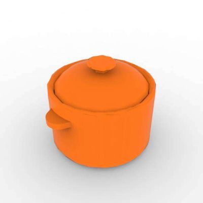 Wooden Striped Casserole