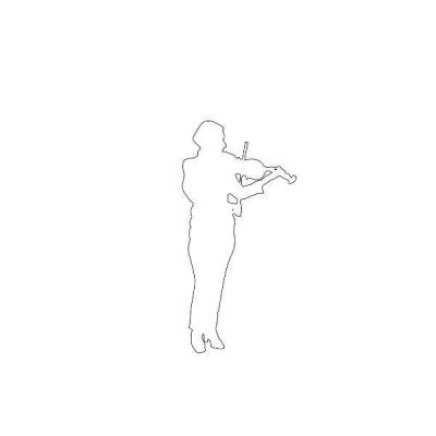 Playing Violin  Silhouette