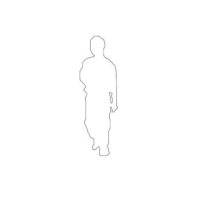 Standing Men 6' Silhouette