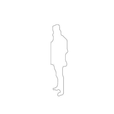 Standing Men 6' Silhouette
