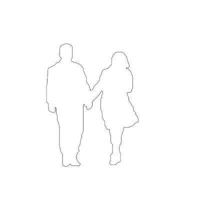 Couples 6' Silhouette