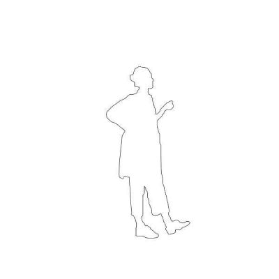 Standing Women 6' Silhouette