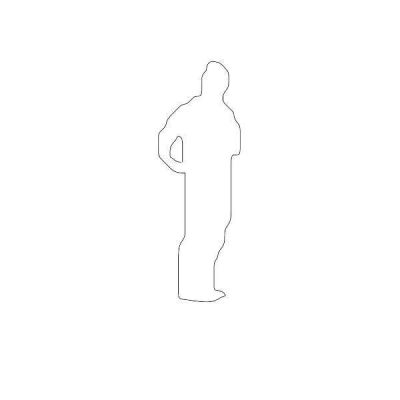 Standing men 6'  Silhouette