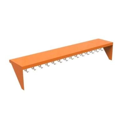 Wall Mounted Shelf with Pot Rack