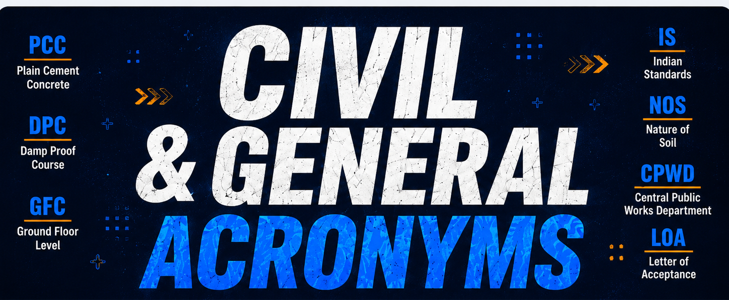 Civil and General Acronyms