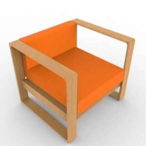 Single Seater Rectangle Sofa