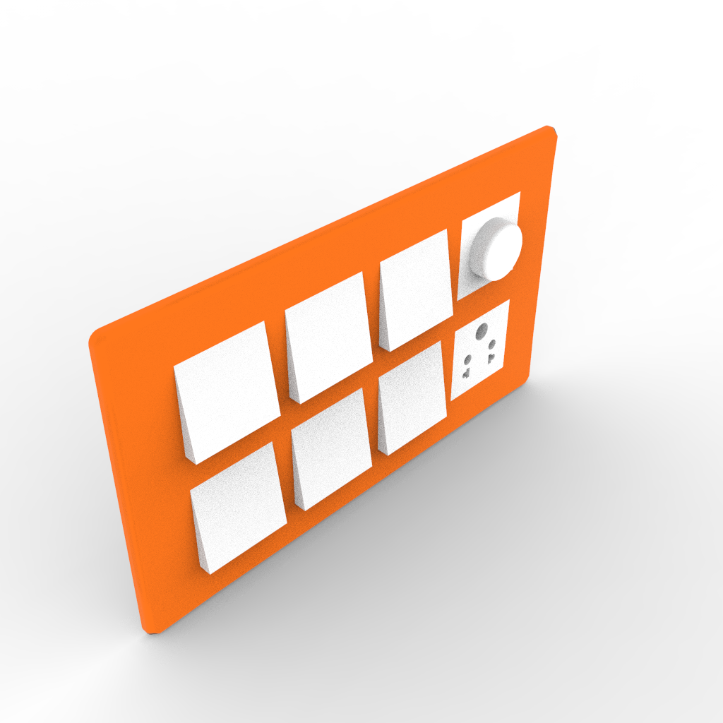 10AX One Way Switch on 16 M Fabio Front Plate on 5 Step Fan Speed