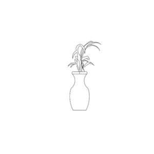 Flower Pot Silhouette