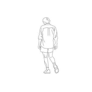 Playing Man Silhouette