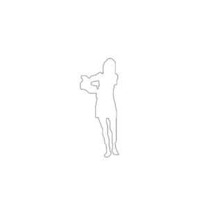 Walking Women 6' Silhouette