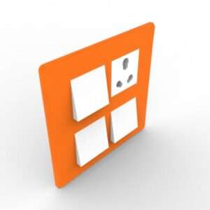 6 Flush Switches with Socket