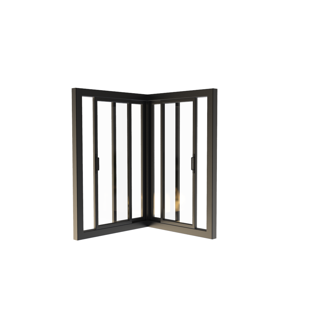 UPVC Corner Sliding Window BIM Modeling services