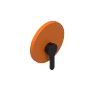 Shower Mixer with Round Faceplate