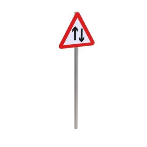 Two Way Traffic Post Mounted Sign - bimmodeller.com - BIM Modeling ...